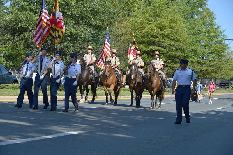 The start of the Kensington, Maryland 2014 Labor Day Parade.