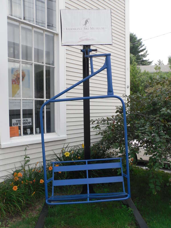 Lift outside the Vermont Ski and Snowboard Museum