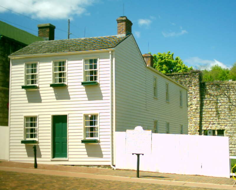 Mark Twain's boyhood home in Hannibal, Missouri.