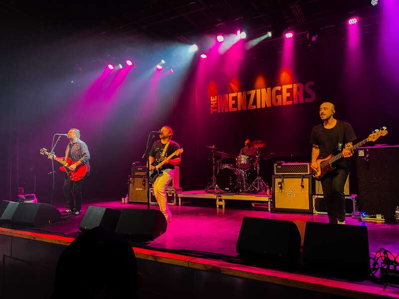 American punk rock band the Menzingers performing at the Mill &amp;amp; Mine music venue in Knoxville, Tennessee, U.S., dated August 18, 2023