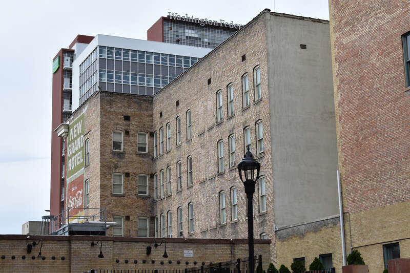 The New Grand Hotel (1910) in Salt Lake City was designed by John C. Craig and is a contributing resource in the Exchange Place Historic District.