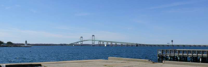 The Claiborne Pell Bridge, commonly known as the Newport Bridge, is a suspension bridge operated by the Rhode Island Turnpike and Bridge Authority that spans the East Passage of the Narragansett Bay in Rhode Island.