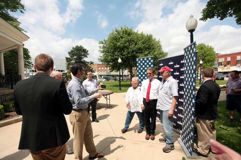 U.S. Senator Rand Paul of Kentucky speaking with supporters at a rally at Central Park in Fairfield, Iowa.
Please attribute to Gage Skidmore if used elsewhere.

All candidate or political action committees must obtain explicit permission to use this