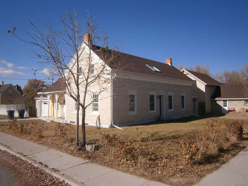 The Rasmus Jensen House, a historic home in Ephraim, Utah, United States.