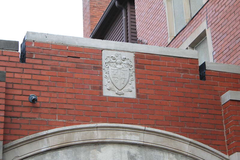 Sigma Alpha Epsilon coat of arms, 1408 Washtenaw Avenue, Ann Arbor, Michigan