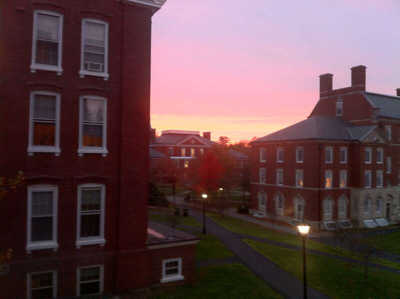 View from Soule Hall onto Academic Quad of Phillips Exeter Academy.
