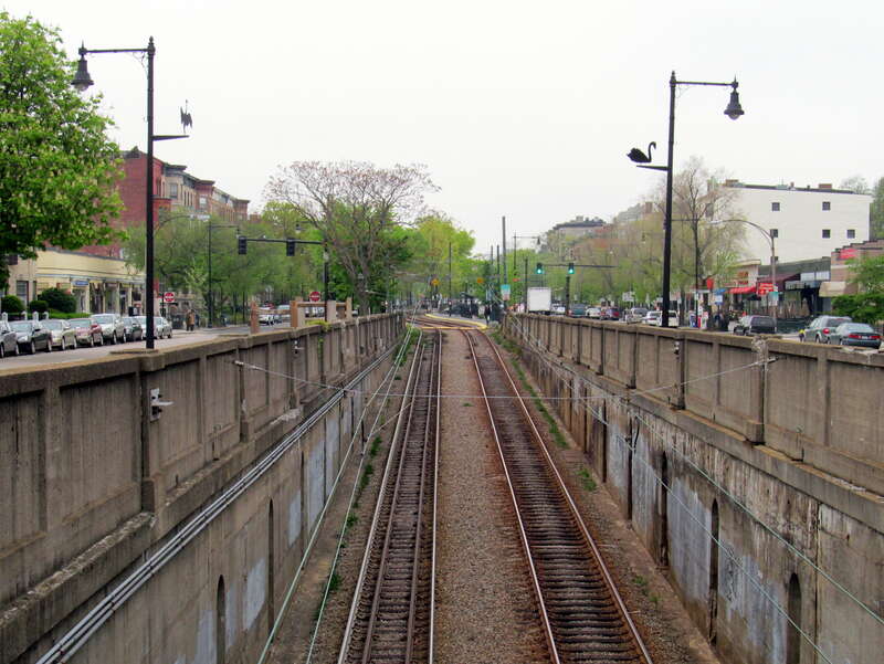 St. Marys Street Portal viewed from Audubon Circle in May 2012