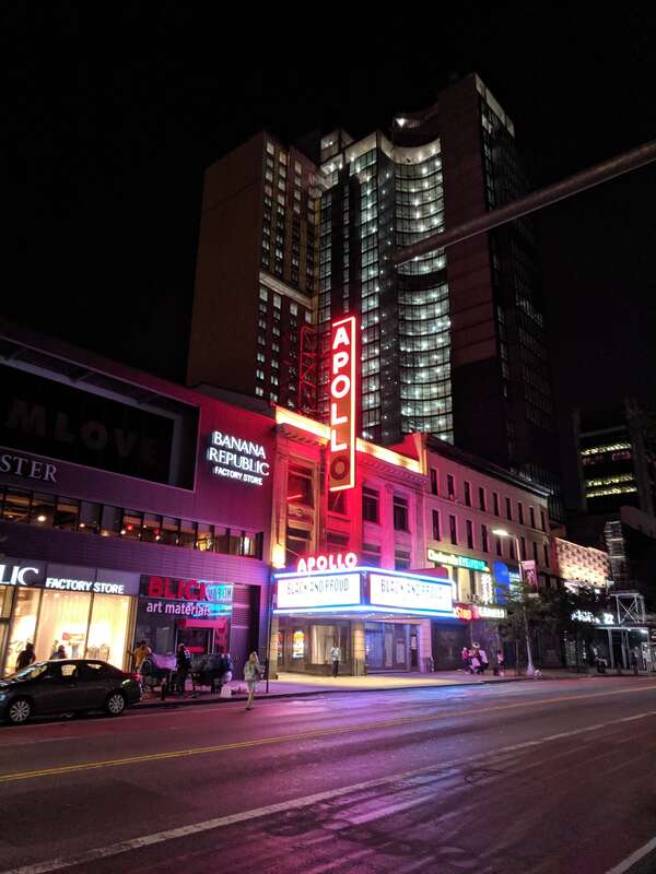 The Apollo Theater in Harlem, Manhattan.