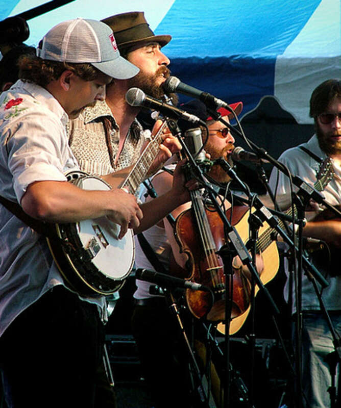 Hackensaw Boys on the Legacy Credit Union Stage during City Stages in Birmingham, Alabama on June 15, 2008.