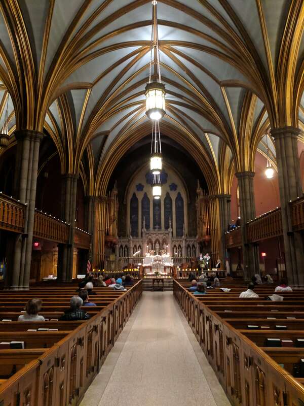 2019 interfaith service at Trinity Church on the Green