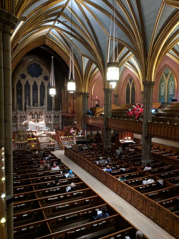 2019 interfaith service at Trinity Church on the Green
