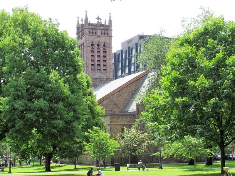 Trinity Church on the Green in New Haven, Connecticut.