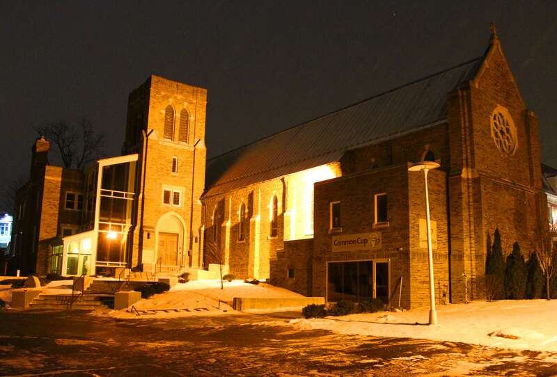 University Lutheran Chapel at Night, (1949), Ann Arbor, Michigan