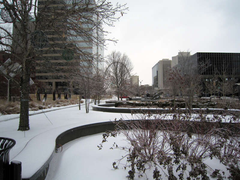 Please see our blog at www.nps.gov/jeff/archdome.htm  to read the entry about the ice and snow.