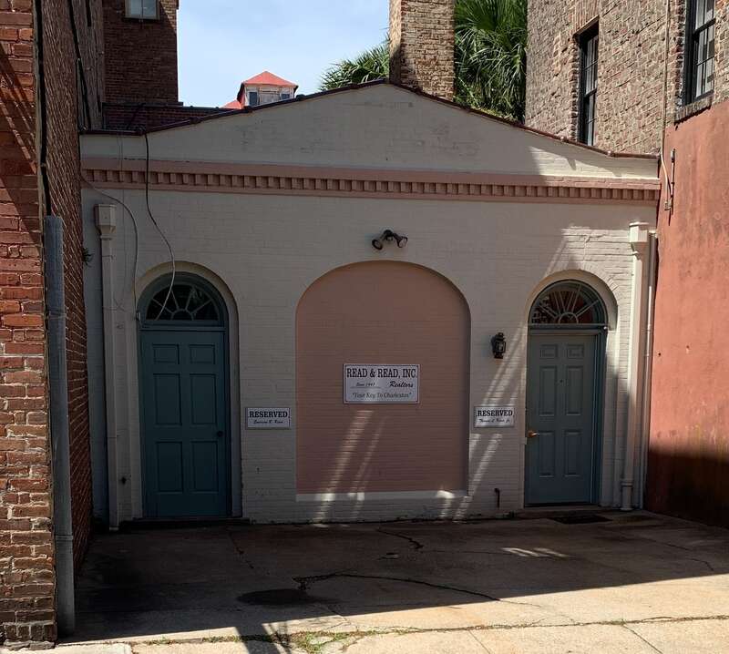 37 Broad Street, Charleston, South Carolina (the rear entrance from Elliott Street)