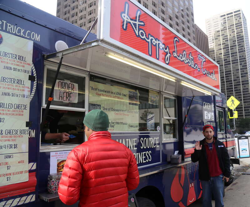 Alex Robinson, outside of his Happy Lobster Truck in Chicago.