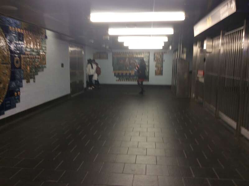 Art at Cortlandt Street Station on the BMT Broadway Line in March 2017