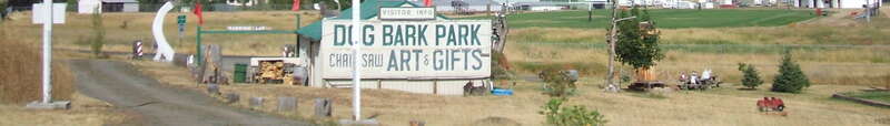 Cottonwood Idaho, Dog Bark Park Chainsaw Art and Gifts, October 2007