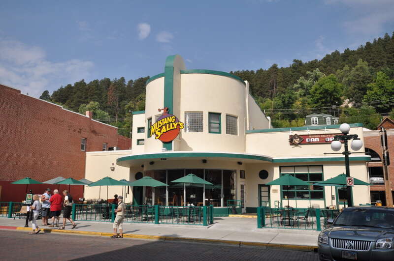 Deadwood Historic District, encompassing virtually all of Deadwood, South Dakota.  Mustang Sally's.