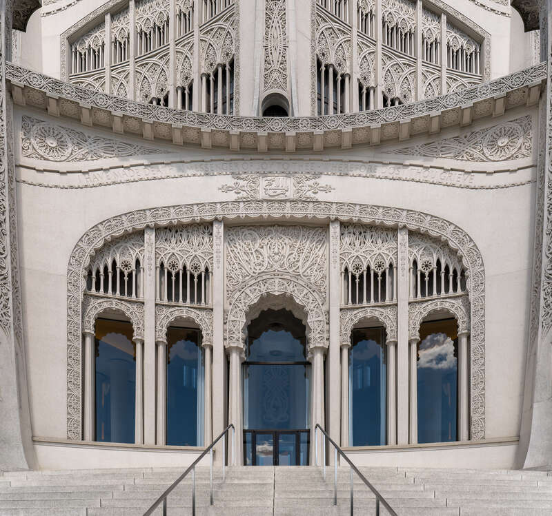 Detail of Bahá'í House of Worship, Wilmette, Illinois, US