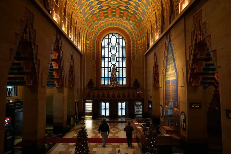 The interior of the Guardian Building in Detroit, Michigan (United States).