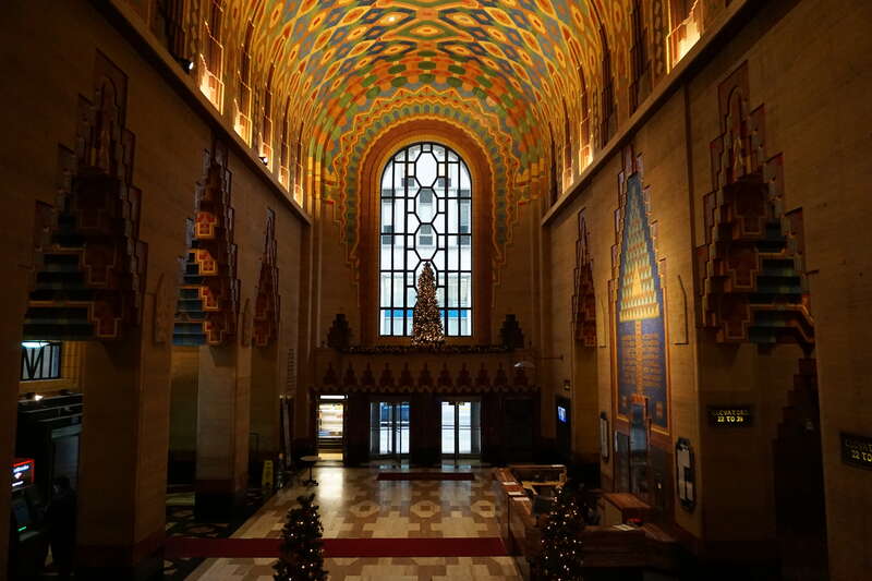 The interior of the Guardian Building in Detroit, Michigan (United States).