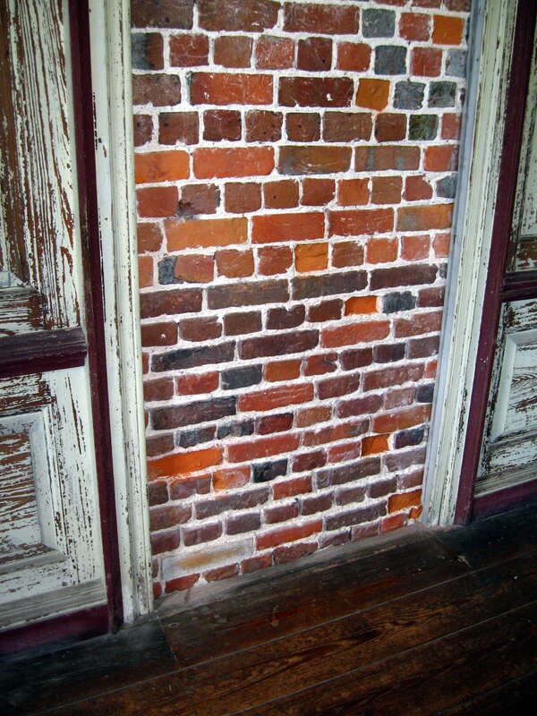 A false door inside the Drayton Hall Plantation House.