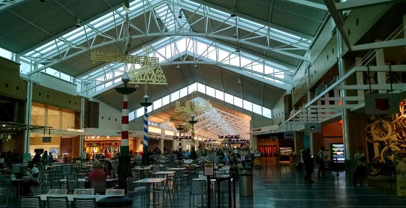 Concourse C food court at PDX