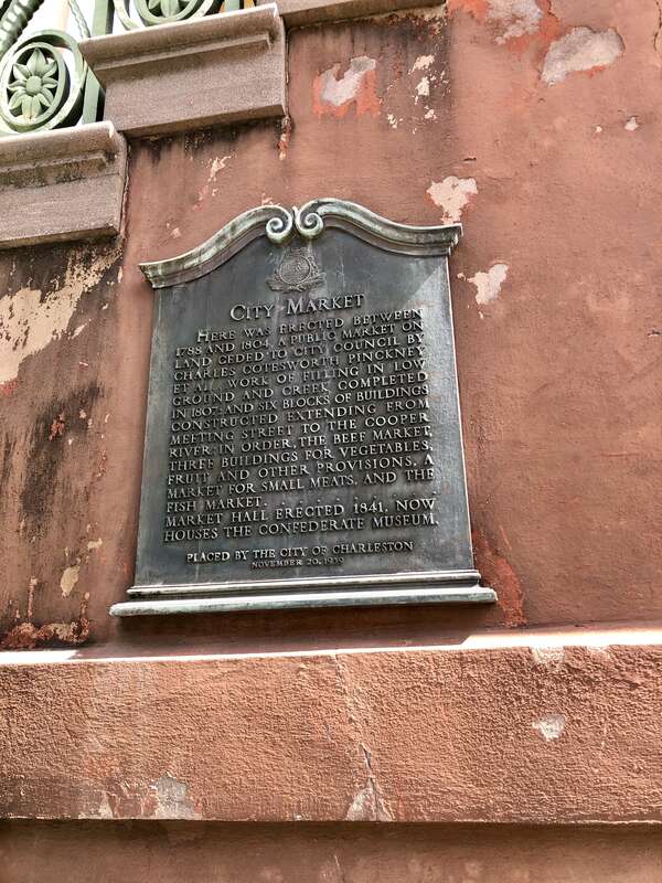Historical Marker, Confederate Museum Building, Charleston City Market, Charleston, SC