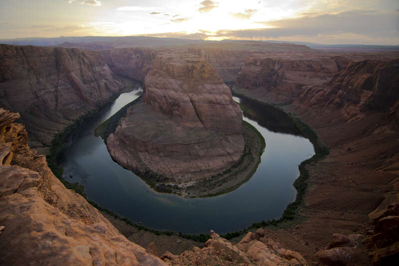 500px provided description: Taken at Horseshoe bend, AZ during sunset [#landscape ,#sunset ,#usa ,#desert ,#Arizona ,#Horseshoe bend]