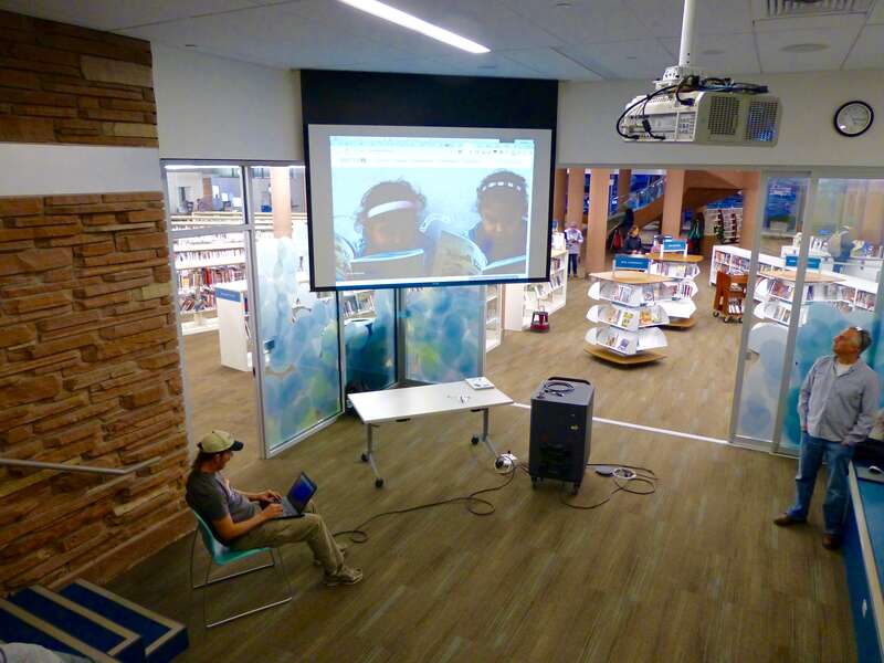 w:en:User:Nealmcb and w:en:User:Kvng at Wikipedia 15 at the Boulder Public Library