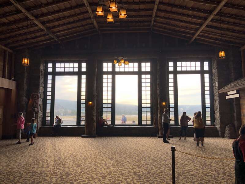 Enterior of Old Faithful Lodge