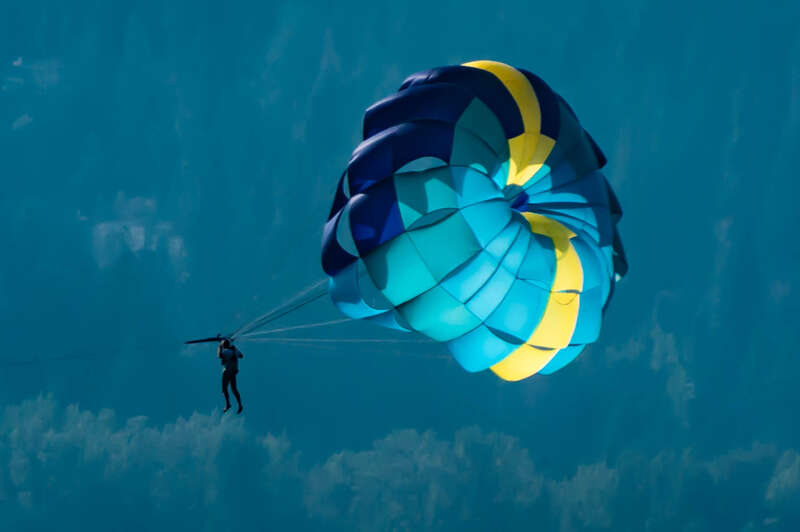 Parasailing in Coeur d'Alene, ID.