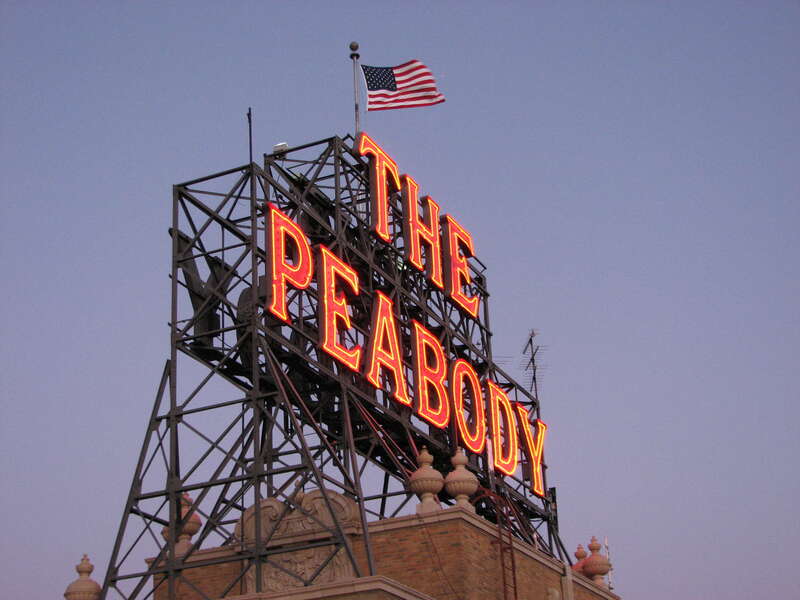 Peabody Hotel Sign