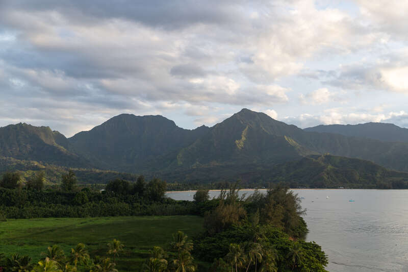 Princeville coast Kauai Hawaii