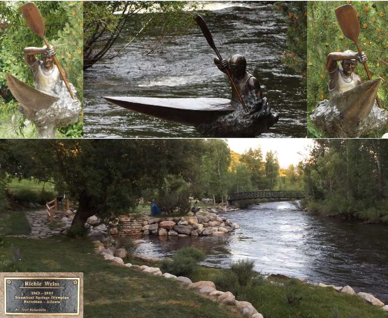 Tyler Mark Richardella's statue of Richie Weiss in Steamboat Springs, Colorado.