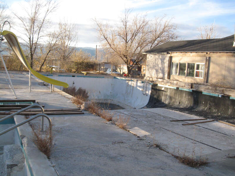 Run-down Swimming Pool at Mystic Hot Springs