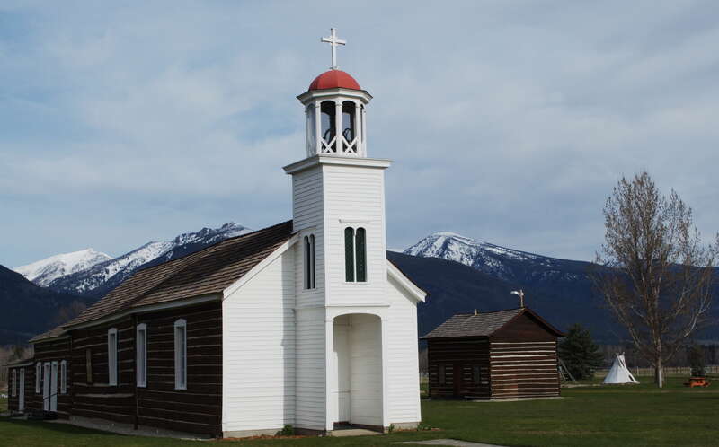 Along the Nez Perce National Historic Trail, Bitterroot Valley, St. Mary's Mission, Stevensville, MT.  US Forest Service photo, by Roger Peterson