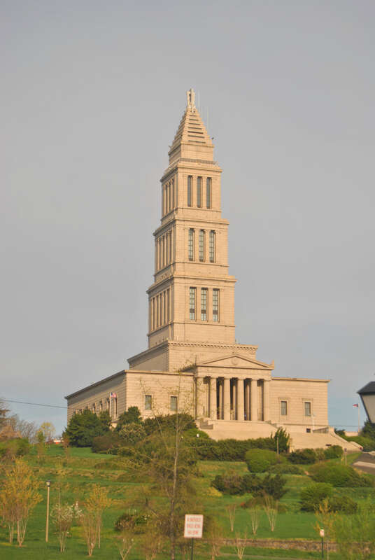 This photo was take from Amtraks crescent service at Alexandria ...The George Washington Masonic National Memorial is a Masonic building and memorial located in Alexandria, Virginia, outside Washington, D.C. It is dedicated to the memory of George