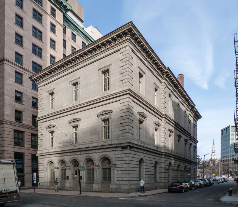 United States Customshouse (Providence, Rhode Island) at the northeast corner at Weybosset and Custom House streets.
