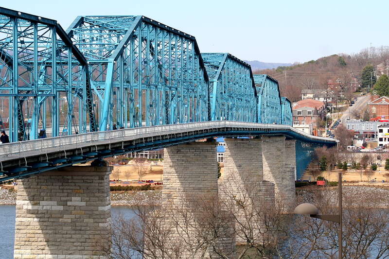 The Walnut Street Bridge, in Chattanooga, TN
