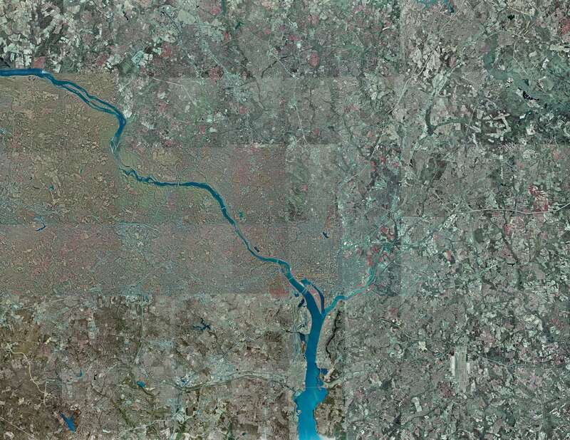 Washington, D.C. aerial photo