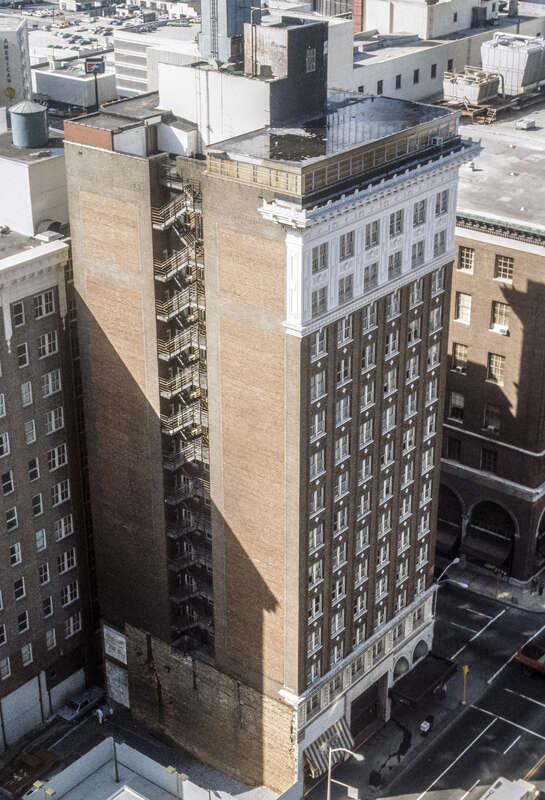The Winecoff Hotel from the Georgia-Pacific Building, Atlanta, Georgia, USA. Scanned Ektachrome slide.