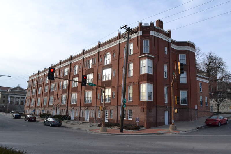 Wyeth Flats in St. Joseph, Missouri. Listed on the National Register of Historic Places.