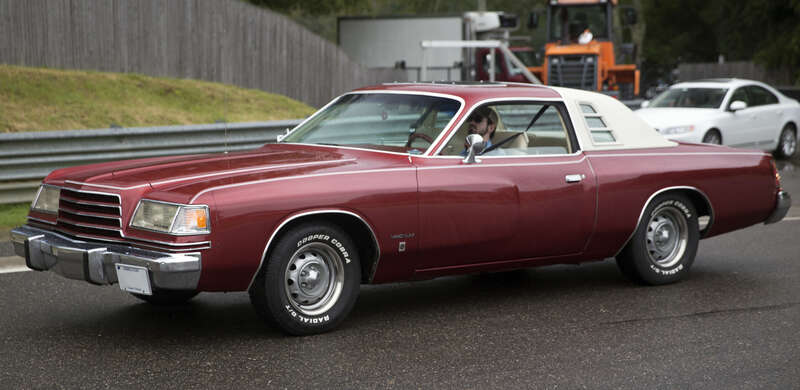 1978 Dodge Magnum XE, taking part in the Meeting of the Marques at the 2021 Lime Rock Historic Festival. 318 ci V8 engine.