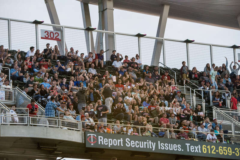 U.S. Department of Agriculture (USDA) Secretary Sonny Perdue spends time with USDA employees at Target field to meet with and watch a Minnesota Twins (vs. Rangers) baseball game, during USDA Night, in Minneapolis, MN, on August 6, 2017. Following a