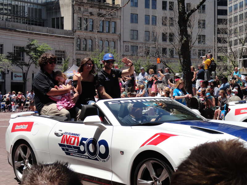 Alexander Rossi at the 2017 500 Festival Parade
