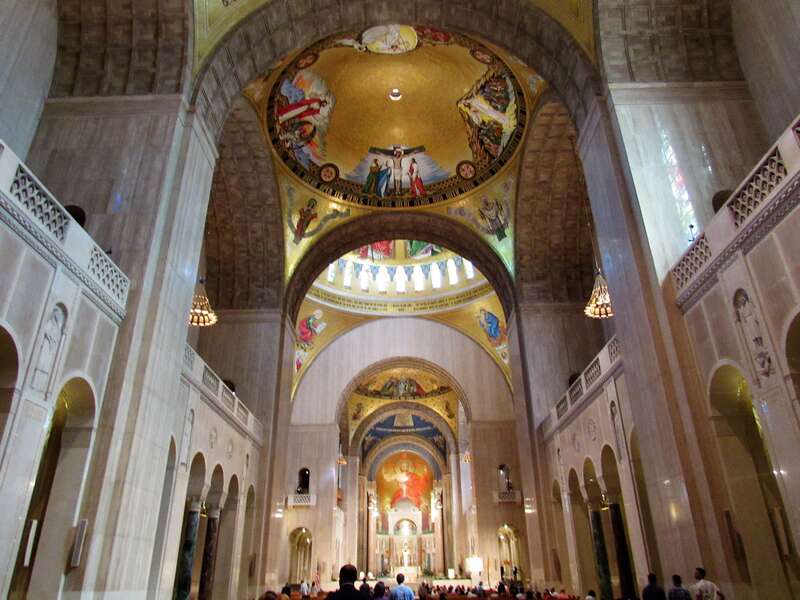 Interior of the Basilica of the National Shrine of the Immaculate Conception in Washington, D.C.