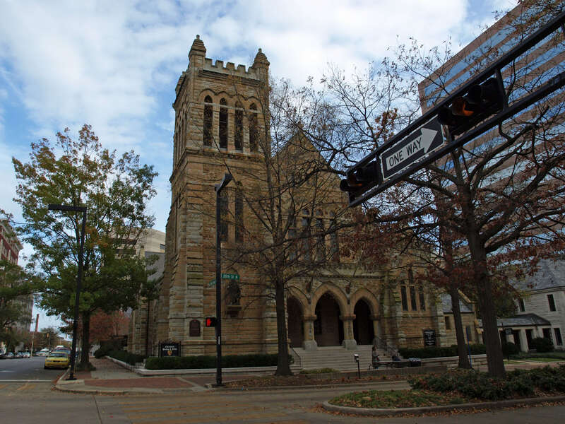 The Cathedral Church of the Advent in Birmingham, Alabama, listed on the National Register of Historic Places.