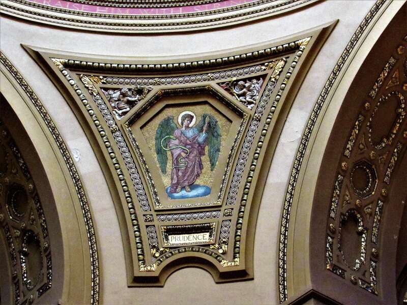 The Prudence pendentive in the Cathedral of Saint Paul in St. Paul, Minnesota.